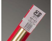 K&S Engineering Round Brass Tube 5/8", Carded