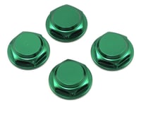 King Headz 17mm Closed Flanged Wheel Nut (Green) (4) (Fine Thread 12x1.0mm)