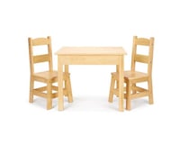 Melissa & Doug Wooden Table And Chairs - Natural
