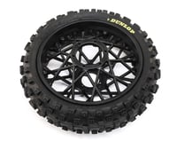 Losi Promoto-MX Dunlop MX53 Rear Pre-Mounted Tire (Black)