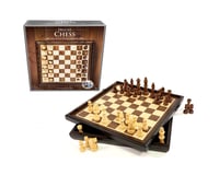 Merchant Ambassadors Wood Veneer Deluxe Chess Set