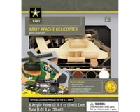 Masterpieces Puzzles & Games Army Apcahe Helicopter Wood Paint Kit