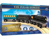 Masterpieces Puzzles & Games The Polar Express Wooden Train Set 3Pc
