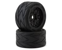 Method RC Velociter Belted Pre-Mount 1/7 On-Road Rear Tires (Black) (2)