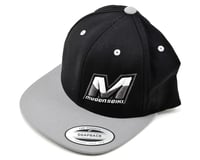 Mugen Seiki "M" Logo Flat Bill Hat (One Size Fits All) (Black/Silver)