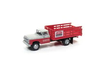 Classic Metal Works HO 1960 Stakebed Ford Truck, Red/Red & Gray Cab