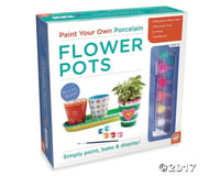 Mindware Paint Your Own Porcelain: Flower Pot Set