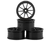 MST TCR RS "17" Touring Car Wheels (Black) (4) (+1mm Offset)