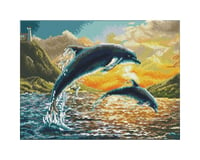 Needle Art World Dolphin Sunset Square