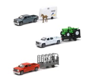 New Ray 1/43 D/C CHEVY PICK-UP W/FARM ACC