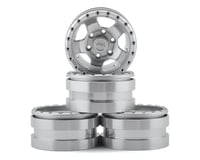Pit Bull Tires Raceline Combat 1.55" Aluminum Beadlock Wheels (Silver) (4)