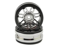 Pit Bull Tires Raceline #931 Injector 1.9 Beadlock Wheel (Chrome/Black) (2)