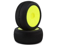 Pro-Motion Raptor 1/8 Truggy Pre-Mount Tires (Yellow) (2)