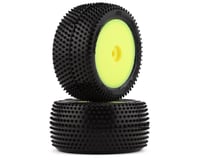 Pro-Line Mini-B Rear Pre-Mounted Prism Carpet Tire (Yellow) (2)