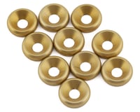 PSM 3mm Aluminum Countersunk Washers (Gold) (10)
