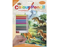 Royal Brush Manufacturing CPN12 Pencil By Numbers Dinosaurs 9x12