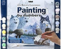 Royal Brush Manufacturing Adult Large Paint By Numbers (Wolves & Eagles)
