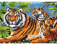 Royal Brush Manufacturing PJL5 Junior PBN Tiger & Cubs 15x11-1/4