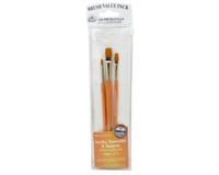 Royal Brush Manufacturing Value Brush Set-3pc Gold Taklon Shader Set
