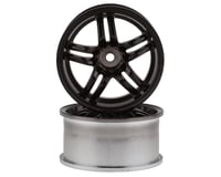 RC Art Evolve 33-R 5-Split Spoke Drift Wheels (Clear Black) (2)