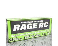 RAGE 5200mAh 2S 7.4V 35C Hard Case LiPo Battery XT60 w/TRX Adapt