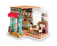 Robotime Rolife Miniature Dollhouse DIY Wooden Dollhouse Kit  (Simon’s Coffee)