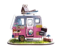 Robotime Rolife Miniature Dollhouse-DIY Wooden House Kit- Happy Camper