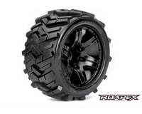 Roapex R/C Morph 1/10 Stadium Truck Tire Black Wheel with 0 Offset 12mm