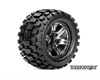 Roapex R/C Rhythm 1/10 Monster Truck Tire Chrome Black Wheel