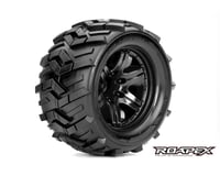 Roapex R/C Morph 1/10 Monster Truck Tire Black Wheel with O offset
