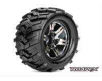 Roapex R/C Morph 1/10 Monster Truck Tire Chrome Black Wheel