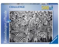 Ravensburger 14807 - Zebra Challenge Series Jigsaw Puzzle (500 Piece), Multicolor