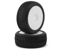 Raw Speed RC Radar 1/8 Buggy Pre-Mounted Tires (White) (2)