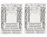 Schumacher Cat SX3 Decal Sheet Set (2)