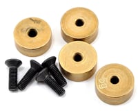 Serpent Brass Round Chassis Weight Set (4) (5g ea)