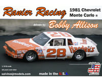 Street Jam SALVINOS JR MODELS 1/24 Ranier Racing 1981 Chevrolet ® Monte Carlo driven by Bobby Allison
