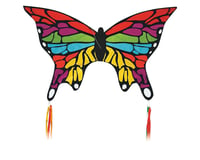 Skydog Kites 10041 Rainbow Butterfly 47"x30" Ripstop Nylon