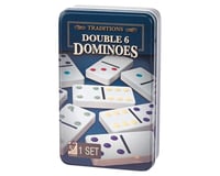 Spinmaster Toys Double 6 Color Dot Dominoes In Tin