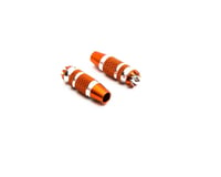 Spektrum RC DX6G2/DX7G2 24mm Gimbal Stick Ends (Orange/Silver) (2)