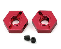 ST Racing Concepts Arrma Aluminum Front Hex Adapters (2) (Red)