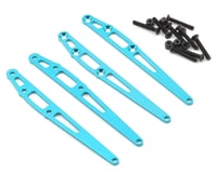 ST Racing Concepts Aluminum Reinforcement Rear Lower Link Plate (4) (Blue)
