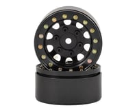 SSD RC D Hole 1.55" Steel Beadlock Crawler Wheels (Black) (2)