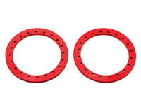 SSD RC 1.9” Aluminum Beadlock Rings (Red) (2)
