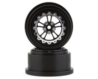 SSD RC V Spoke Lightweight Aluminum Drag Racing Beadlock Wheels (Black) (2)