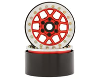 SSD RC 1.9” Boxer Beadlock Wheels (Red)