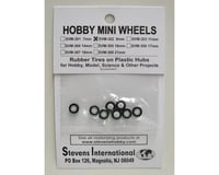 Stevens 8mm Rubber Tires on Plastic Hubs (8)