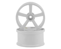 Topline DRS-5 Super High Traction Drift Wheels (White) (2) (7mm Offset)