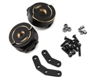 Treal Hobby Element RC Enduro Brass Steering Knuckles Blocks (Black) (2) (80g)