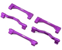 Treal Hobby Losi LMT Aluminum Chassis Cross Brace Set (Purple) (5)
