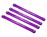 Treal Hobby Losi LMT Aluminum Lower Link Bars (4) (Purple)